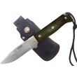Navaja Cudeman 384-F MT-4 hoja de acero Böhler N-690Co de 10 cm y empuñadura de micarta canvas verde de 11,5 cm