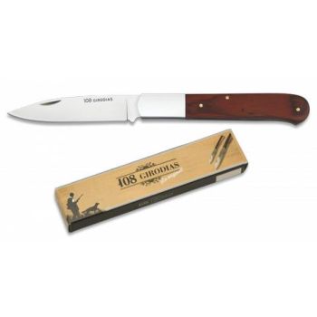 Navaja Cabritera con hoja de acero 3Cr13Mov de 10.70 cm y empuñadura de estamina Roja de 13.80 cm