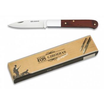 Navaja Cabritera con hoja de acero 3Cr13MoV de 6.80 cm y empuñadura de estamina Roja de 9.40 cm