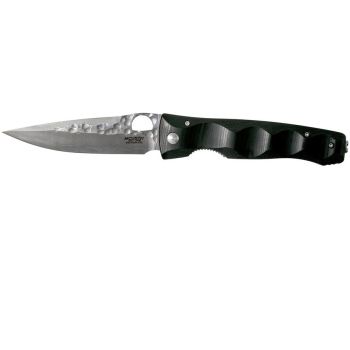 Navaja Mcusta ELITE con hoja de acero SPG2 y empuñadura de micarta negra