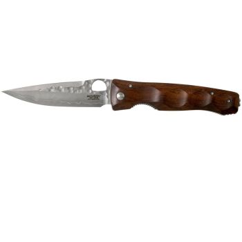 Navaja Mcusta ELITE con hoja de acero SPG2 y empuñadura de palo del desierto