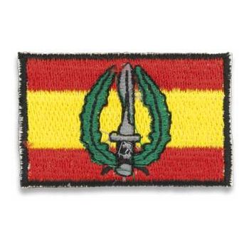 Bandera España bordada con logo MOE