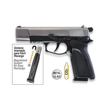 Pistola CO2 Blanca Cal 4 5 EKOL ES P66 