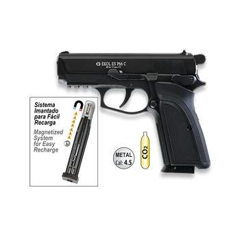 EKOL ES P66C Pistola CO2 Negro cal 4 5