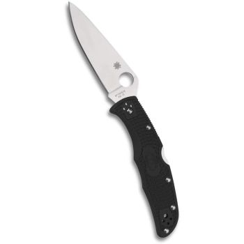Navaja EDC Spyderco Endura 4 FRN C10FPBK con hoja de acero VG-10 de 9,6  cm filo liso y empuñadura de FRN negro de 12,7 cm