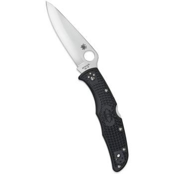 Navaja EDC Spyderco Endura 4 FRN C10PBK con hoja de acero VG-10 de 9,6  cm y empuñadura de FRN negro de 12,7 cm