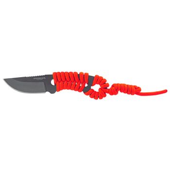 Cuchillo Condor Carlitos Neck - Orange 60715 con hoja de acero al carbono 1075 de 6.40 cm y empuñadura de Paracord de 7.3 cm