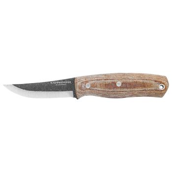 Cuchillo Condor Kambo Pukko 63871 con hoja de acero al carbono 1075 de 7.40 cm y empuñadura de Micarta de 9.5 cm