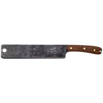 Cuchillo Machete Libertariat con hoja de acero Carbono de 22.8 cm y empuñadura de Nogal de 12.2 cm
