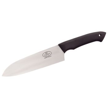 Cuchillo de cocina Fällkniven K2 Chef's Knife con hoja de acero VG10 de 17.5 cm y empuñadura de Thermorun (material de polímero resistente) de 13.0 cm