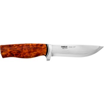 Cuchillo nórdico HELLE 36 GT con hoja de acero Acero inoxidable 14C28N de 12.3 cm y empuñadura de Abedul de 12.4 cm