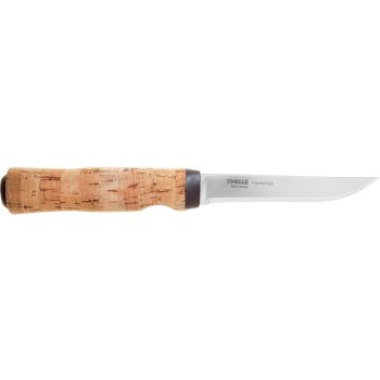 Cuchillo nórdico HELLE 120 HELLEfisk con hoja de acero Acero Sandvik 12C27 de 12.3 cm y empuñadura de Corcho de 13.0 cm