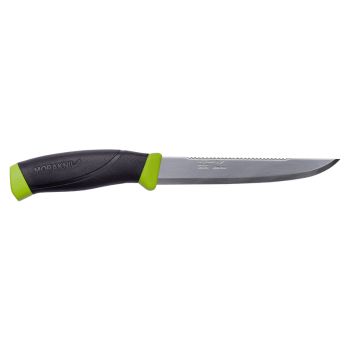 Cuchillo de cocina Morakniv Fishing Scaler 150 con hoja de acero 12C27 (Inox) de 15.0 cm y empuñadura de Caucho de 11.5 cm
