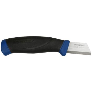 Cuchillo Morakniv Electricista y multiherramienta con hoja de acero 12C27 (inox) de 4.3 cm y empuñadura de Caucho de 11.7 cm