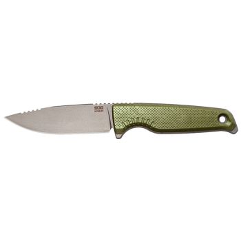 Cuchillo SOG Altair FX - Verde  con hoja de acero 154CM de 8.6 cm y empuñadura de GRN de 10.6 cm
