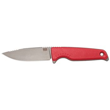 Cuchillo SOG Altair FX - Rojo con hoja de acero 154CM de 8.6 cm y empuñadura de GRN de 10.6 cm