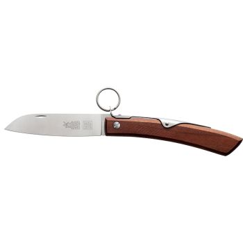 Navaja Windmühlenmesser IBEX 100 10 cm ciruelo con hoja de acero 102Cr6 de 10.0 cm y empuñadura de Madera de ciruelo de 14.0 cm