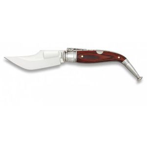 Navaja Jerezana Nº1 con hoja de acero 3Cr13Mov de 8.50 cm y empuñadura de estamina Roja de 11.60 cm