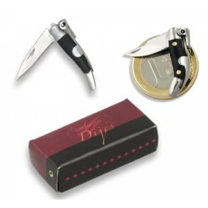 Navaja Estilete con hoja de acero 3Cr13Mov de 1.60 cm y empuñadura de ABS/Negro de 2.40 cm