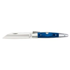 Navaja Machete con hoja de acero 3Cr13Mov de 9.00 cm y empuñadura de estamina azul de 11.40 cm