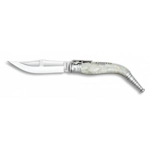 Navaja Bandolera Nº1 con hoja de acero 3Cr13Mov de 10.00 cm y empuñadura de Imitacion Nacar de 13.30 cm
