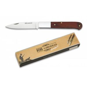 Navaja Cabritera con hoja de acero 3Cr13Mov de 8.30 cm y empuñadura de estamina Roja de 11.30 cm