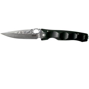 Navaja Mcusta ELITE con hoja de acero SPG2 y empuñadura de micarta negra