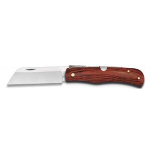 Navaja con hoja de acero Carbono de 8.30 cm y empuñadura de estamina/Rojo de 11.00 cm