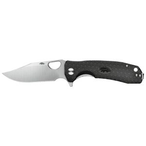 Navaja Honey Badger Flipper Medium Black con hoja de acero 8Cr13MoV de 8.1 cm y empuñadura de FRN de 8.5 cm
