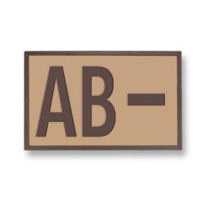 Parche Táctico goma ( AB- ) TAN 