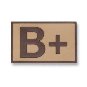 Parche Táctico goma ( B+ ) TAN 