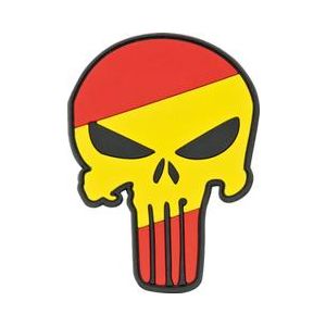 Parche Calavera España 6 6x9 cm con velc