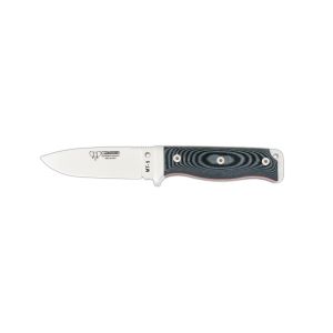 Cuchillo Cudeman 120-M* MT-5 hoja de acero inoxidable MoVa de 11 cm empuñadura de micarta negra de 11,5 cm funda de cuero