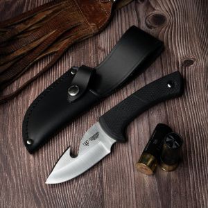 Cuchillo Cudeman 133-H COLIBRI I hoja de acero inoxidable MoVa 1.4116 de 9 cm empuñadura de caucho negro de 12,5 cm 