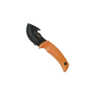 Cuchillo Cudeman 137-W HAAKON hoja de acero inoxidable MoVa 1.4116 Lacada de 7,5 cm empuñadura de caucho naranja de 10,5 cm