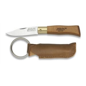 Navaja con hoja de acero 3Cr13Mov de 4.00 cm y empuñadura de Madera de 5.60 cm