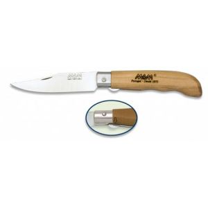 Navaja con hoja de acero 3Cr13Mov de 8.50 cm y empuñadura de Madera de 10.00 cm