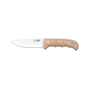 Cuchillo Cudeman 148-XC* Bushcraft hoja de acero inoxidable MoVa 1.4116 de 11 cm empuñadura de micarta marrón de 11,5 cm