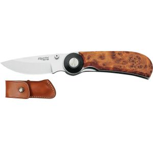 Navaja FOX 149Art colección radica hoja de acero inoxidable de acero 440C de 7 cm y empuñaduras de tuya de 10 cm