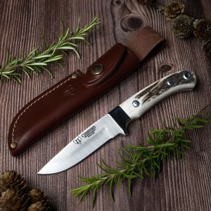 Cuchillo Cudeman 150-C Special Kit hoja de acero inoxidable MoVa 1.4116 de 10 cm empuñadura de asta de ciervo de 11 cm