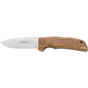 Navaja FOX ELITE FOREST 1500 OL hoja de acero N690Co de 10 cm y empuñadura de madera de olivo de 11 cm