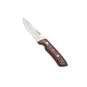 Cuchillo Cudeman 157-R hoja de acero inoxidable MoVa 1.4116 de 9 cm empuñadura de estamina roja de 12 cm
