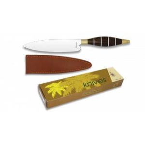 Cuchillo ALBAINOX Funda piel Madera Hoja de 10,5