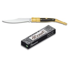 Navaja decore con hoja de acero 3Cr13Mov de 8,3 cm y empuñadura de ABS de 10,6 cm