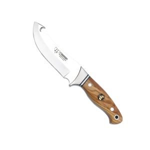 Cuchillo Cudeman 250-L hoja de acero MoVa 1.4116 de 13 cm empuñadura de madera de olivo de 13,5 cm