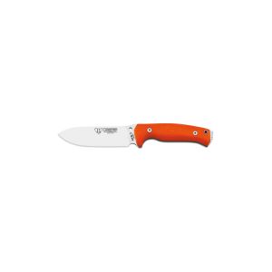 Cuchillo Cudeman SVK1 251-JC hoja de acero Bóhler N-690Co de 12 cm y empuñadura de G-10 naranja con separador negro de 13 cm