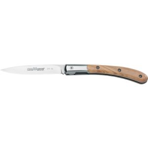 Navaja estilete Italiana FOX ELITE 271 OL con hoja de acero Böhler N690Co  de 8 cm y empuñadura de olivo de 9,5 cm