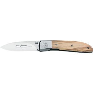 Navaja Italiana FOX ELITE 273 OL con hoja de acero Böhler N690Co real de 8 cm y empuñadura de olivo de 11 cm