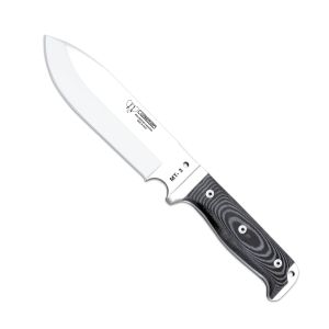 Cuchillo Cudeman 297-M MT-3 MT-3 MT-3 hoja de acero MoVa 1.4116 de 17 cm y empuñadura de micarta negra de 12 cm