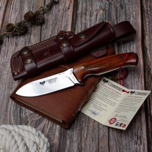 Cuchillo Cudeman 298-KP FAB I LIMITED EDITION BLACK SERIES hoja de acero Böhler N-695 de 11 cm y empuñadura de cocobolo seleccionado y pulido de 12,5 cm
